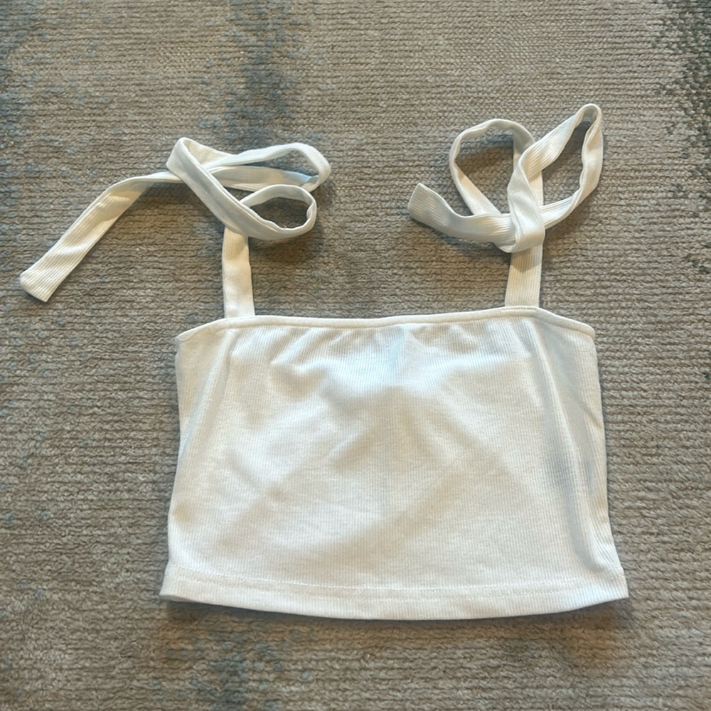 White Halter top